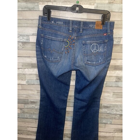Women’s lucky brand jeans dark wash boot cut Y2K size 6/28 - Picture 8 of 8